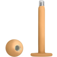 Load image into Gallery viewer, 16G 5/16 Tan Acrylic Matte Labret Monroe Tragus