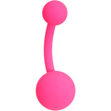 Load image into Gallery viewer, Powerfully Pink Matte Belly Ring