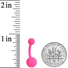 Load image into Gallery viewer, Powerfully Pink Matte Belly Ring