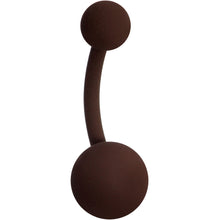 Load image into Gallery viewer, Beautifully Brown Matte Navel Ring