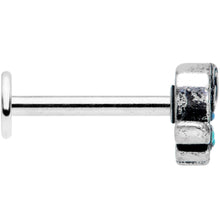 Load image into Gallery viewer, 16G 5/16 Aqua Orb Curvy Elephant Labret Monroe Tragus