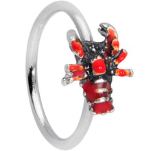 Load image into Gallery viewer, 20G 5/16 Red Atlantic Lobster Nose Hoop