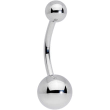 Load image into Gallery viewer, 14G 1/2 Grade 23 Titanium Belly Ring Curved Barbell