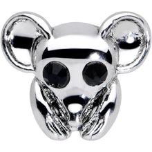 Load image into Gallery viewer, 20G 5/16 Black Gem Mysterious Mouse Nose Hoop