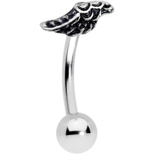 Load image into Gallery viewer, 16G 5/16 Single Angels Wing Curved Eyebrow Ring