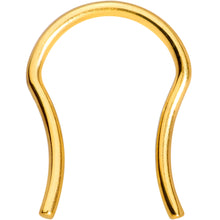 Load image into Gallery viewer, 16G 5/8 Gold Tone ASTM F-136 Implant Grade Titanium Septum Retainer
