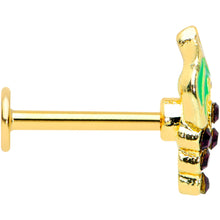 Load image into Gallery viewer, 16G 5/16 Gold Tone Delicious Grapes Fruit Labret Monroe Tragus
