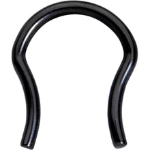 Load image into Gallery viewer, 14G 5/8 ASTM F-136 Black Titanium Septum Retainer