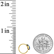 Load image into Gallery viewer, 20G 5/16 Gold Tone Iridescent Mermaid Tail Nose Hoop