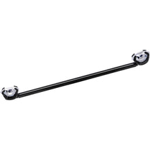 Load image into Gallery viewer, 14G Clear CZ Gem Black Threadless Industrial Barbell 38mm