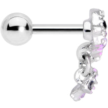 Load image into Gallery viewer, 16G 1/4 Purple Gem Sweet Fish Dangle Cartilage Tragus