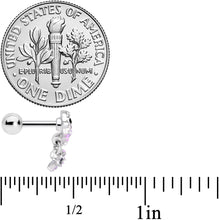 Load image into Gallery viewer, 16G 1/4 Purple Gem Sweet Fish Dangle Cartilage Tragus