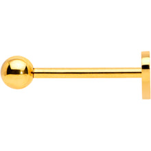 Load image into Gallery viewer, Gold Tone Red Heart Valentines Day Barbell Tongue Ring