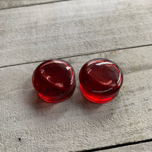 Load image into Gallery viewer, Acrylic Fake Blood Filled Halloween Saddle Plug Set 0G to 1 Inch