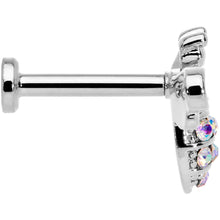 Load image into Gallery viewer, 16G 5/16 Aurora CZ Gem Beauty Bee Internally Threaded Labret
