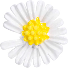 Load image into Gallery viewer, 16G 5/16 White Daisy Flower Labret Monroe Tragus