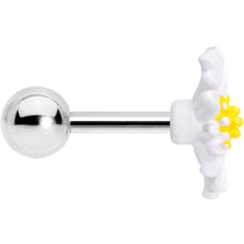 Load image into Gallery viewer, 16G 1/4 White Daisy Flower Cartilage Tragus Earring