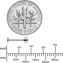 Load image into Gallery viewer, 16G 5/16 Vitrail Gem Grade 23 Titanium Internally Threaded Labret