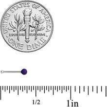 Load image into Gallery viewer, 20G 1/4 Dark Purple Matte 2mm Nose Bone