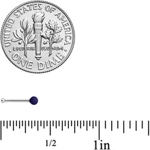 Load image into Gallery viewer, 20G 1/4 Dark Blue Matte 2mm Nose Bone