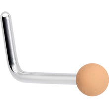 Load image into Gallery viewer, 20G 7mm Tan Matte 2mm L Shaped Nose Ring
