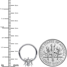 Load image into Gallery viewer, 16G 3/8 Creepy Insect Halloween Hinged Segment Ring