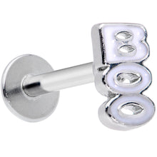 Load image into Gallery viewer, 16G 5/16 White Boo Halloween Labret Monroe Tragus