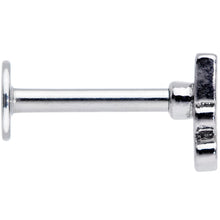 Load image into Gallery viewer, 16G 5/16 White Boo Halloween Labret Monroe Tragus