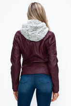 Load image into Gallery viewer, Women Warm Sleek Dual-Zipper Layered Jacket with Cozy Fuzzy Hood Urban Chic & Comfortable Jacket