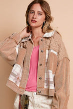 Load image into Gallery viewer, Women Retro Corduroy Jacquard Patchwork Button Up Jacket – Unique & Stylish Outerwear