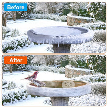 Load image into Gallery viewer, 70W Bird Bath Deicer Aluminum Alloy Water Heater with Thermostat Auto Shutdown