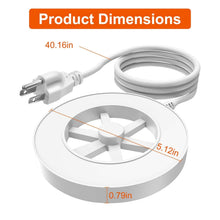 Load image into Gallery viewer, 70W Bird Bath Deicer Aluminum Alloy Water Heater with Thermostat Auto Shutdown