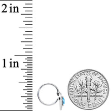 Load image into Gallery viewer, 20G 5/16 Aqua Gem Alien Nose Hoop