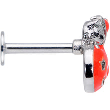 Load image into Gallery viewer, 16G 5/16 Cat Pumpkin Halloween Labret Monroe Tragus