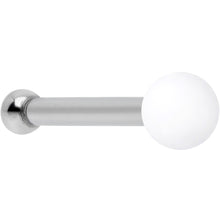 Load image into Gallery viewer, 20G 1/4 White Matte 2mm Nose Bone