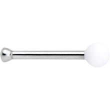 Load image into Gallery viewer, 20G 1/4 White Matte 2mm Nose Bone