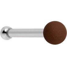 Load image into Gallery viewer, 20G 1/4 Dark Brown Matte 2mm Nose Bone