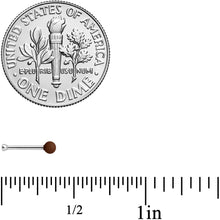 Load image into Gallery viewer, 20G 1/4 Dark Brown Matte 2mm Nose Bone