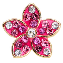 Load image into Gallery viewer, 16G 1/4 Purple Gem Gold Tone Fabulous Flower Cartilage Tragus