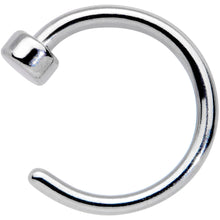 Load image into Gallery viewer, 20G 1/4 Simple Disc Nose Hoop