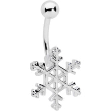 Load image into Gallery viewer, Holiday Snowflake Mitten Stocking Christmas Belly Ring Set of 3