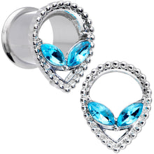 Load image into Gallery viewer, Aqua Gem Alien Double Flare Tunnel Plug Set