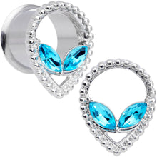 Load image into Gallery viewer, Aqua Gem Alien Double Flare Tunnel Plug Set