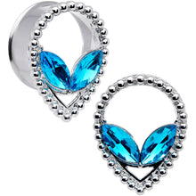 Load image into Gallery viewer, Aqua Gem Alien Double Flare Tunnel Plug Set