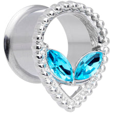Load image into Gallery viewer, Aqua Gem Alien Double Flare Tunnel Plug Set