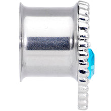 Load image into Gallery viewer, Aqua Gem Alien Double Flare Tunnel Plug Set