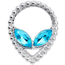 Load image into Gallery viewer, Aqua Gem Alien Double Flare Tunnel Plug Set