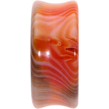 Load image into Gallery viewer, Natural Red Line Agate Stone Saddle Plug Set