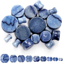 Load image into Gallery viewer, Natural Blue Aventurine Stone Saddle Plug Set