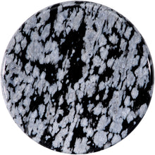 Load image into Gallery viewer, Natural Black White Snowflake Obsidian Saddle Plug Set